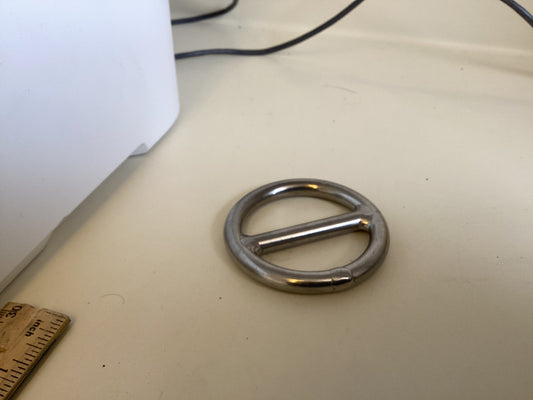 Stainless Clew Ring w/ Bar